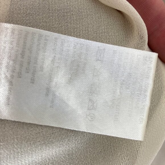 Nanushka Vegan Leather Mini Dress Button Down Size XS Cream Beige Menphi Boho - Picture 11 of 13